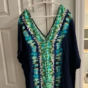 NWOT La Blanca Patterned Swim Coverup